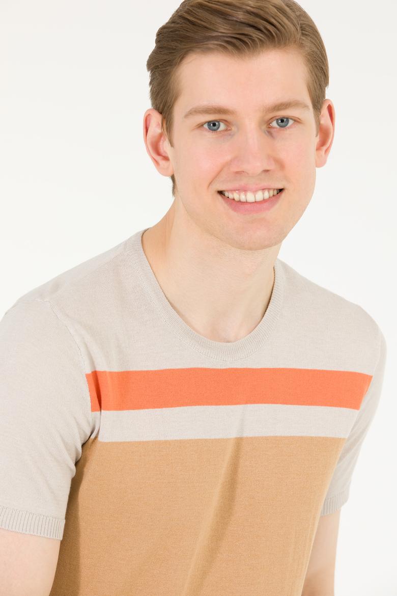 Erkek Camel Bisiklet Yaka Triko Kazak - 50264624005