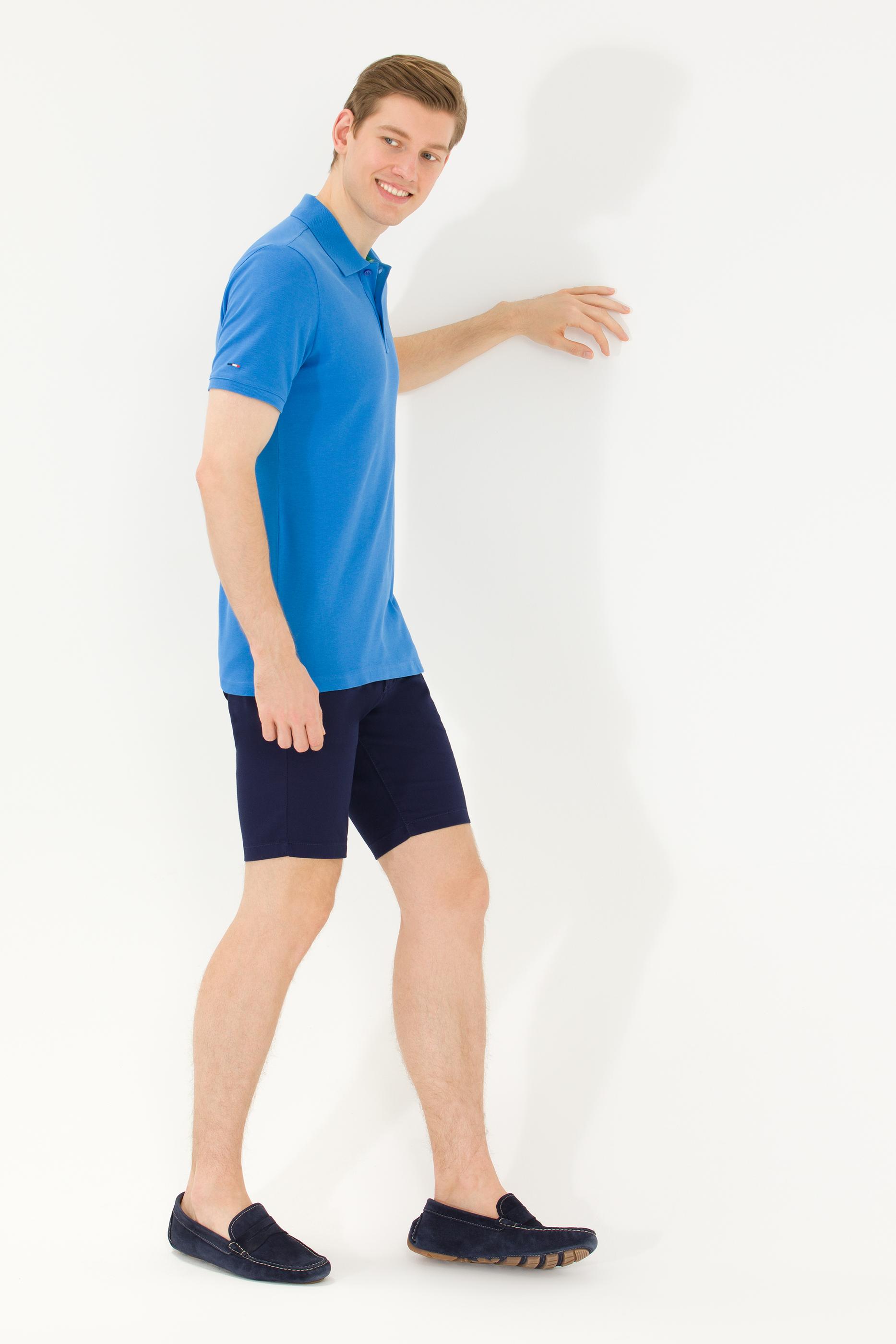 Erkek Saks Basic Polo Yaka Tişört