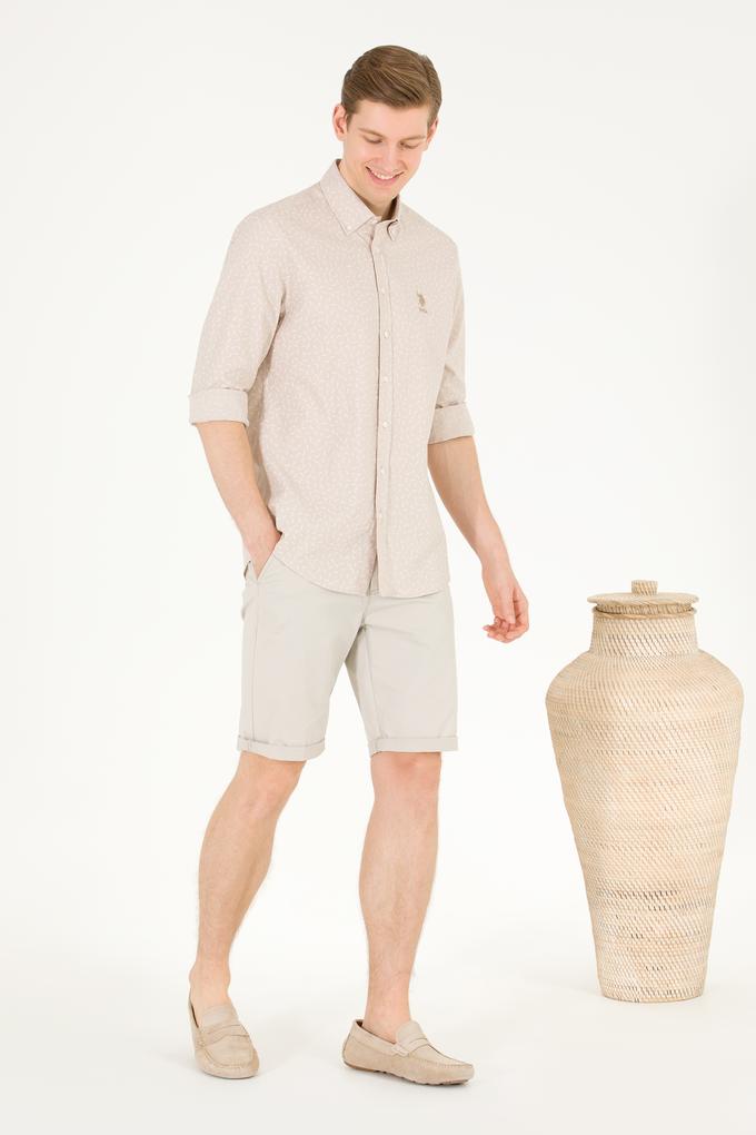 Erkek Taş Uzun Kollu Gömlek