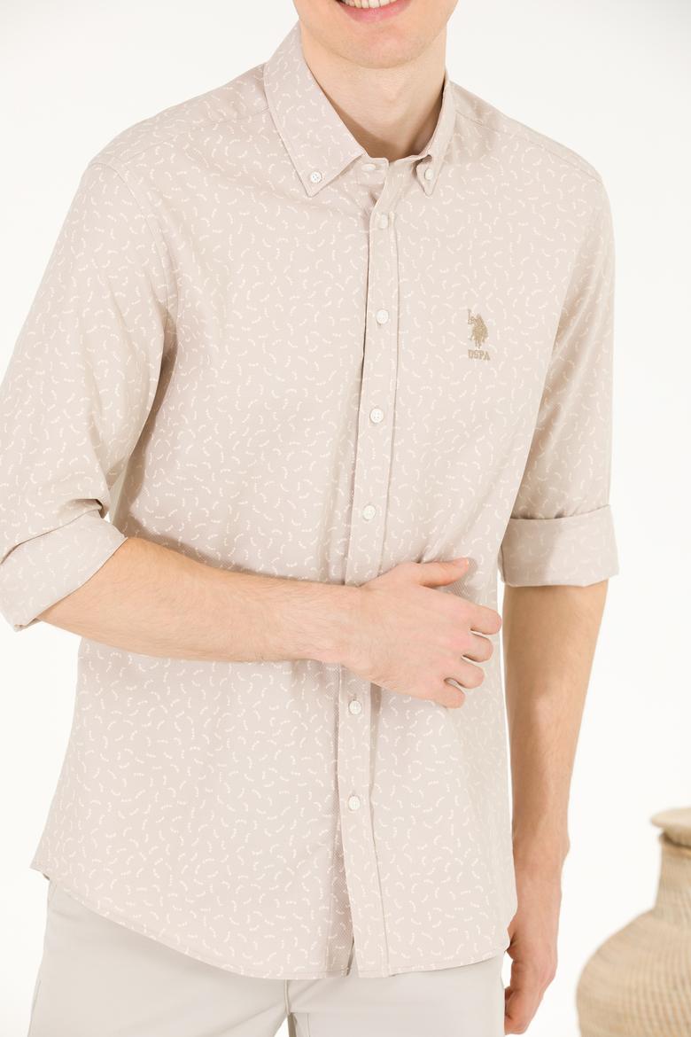 Erkek Taş Uzun Kollu Gömlek - 50264087028