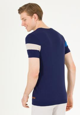 Erkek Lacivert Bisiklet Yaka Triko Kazak - 50262475008