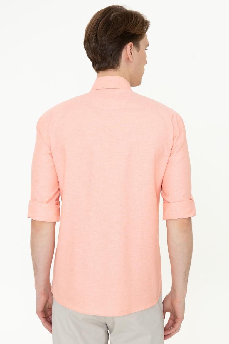 Erkek Somon Uzun Kollu Basic Gömlek - 50249488053