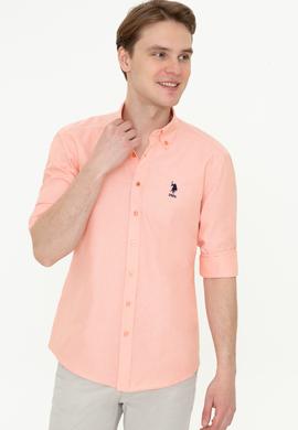 Erkek Somon Uzun Kollu Basic Gömlek - 50249488053