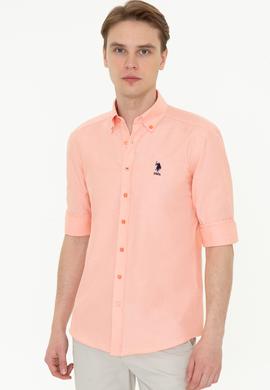 Erkek Somon Uzun Kollu Basic Gömlek - 50249488053