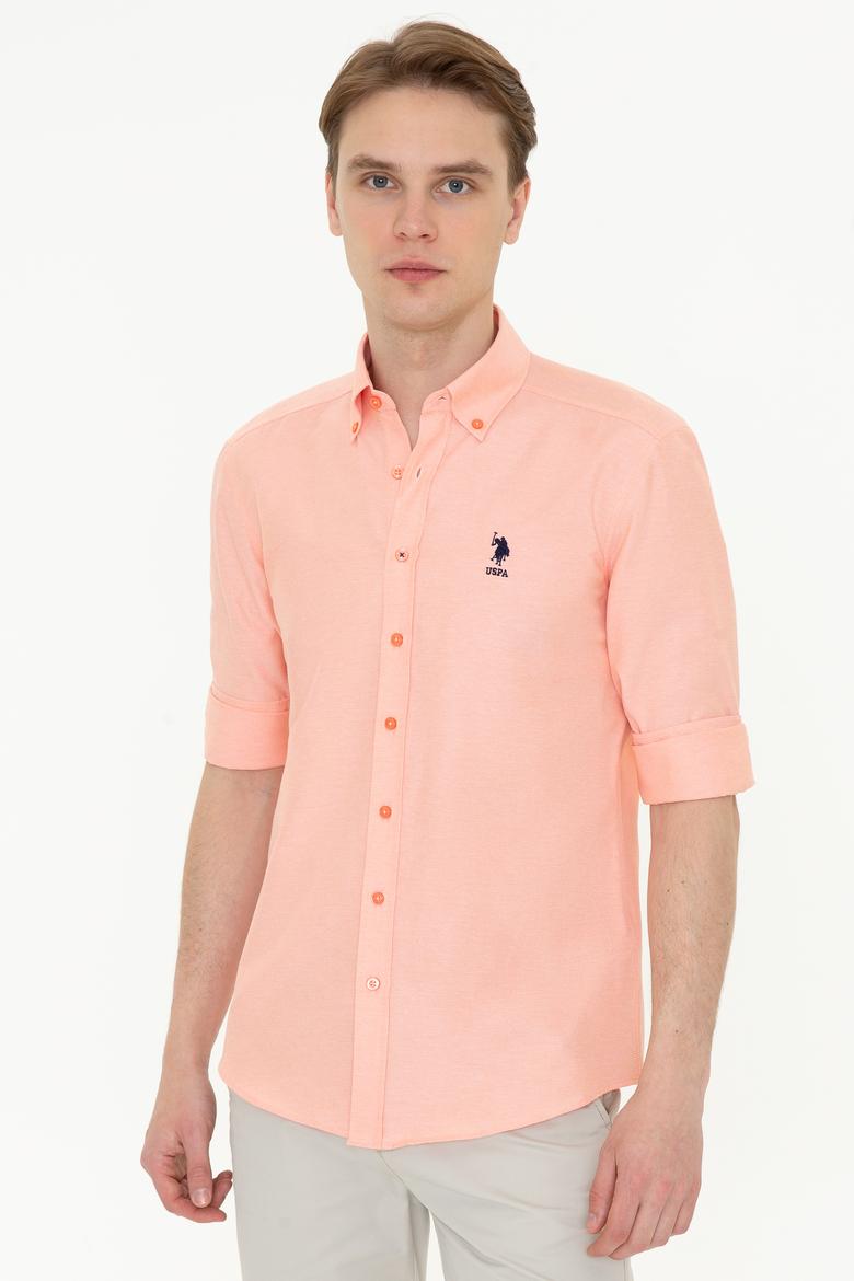 Erkek Somon Uzun Kollu Basic Gömlek - 50249488053