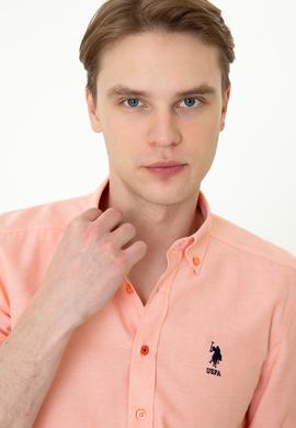 Erkek Somon Uzun Kollu Basic Gömlek - 50249488053