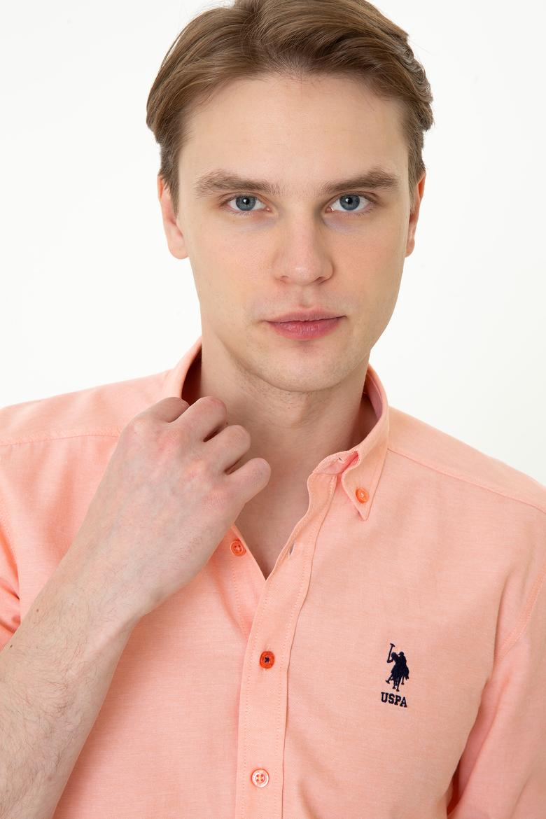 Erkek Somon Uzun Kollu Basic Gömlek - 50249488053