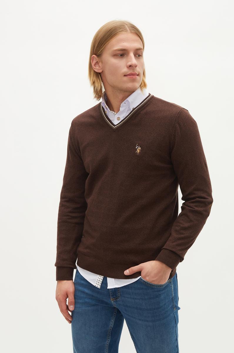 Erkek Kahverengi Basic Kazak