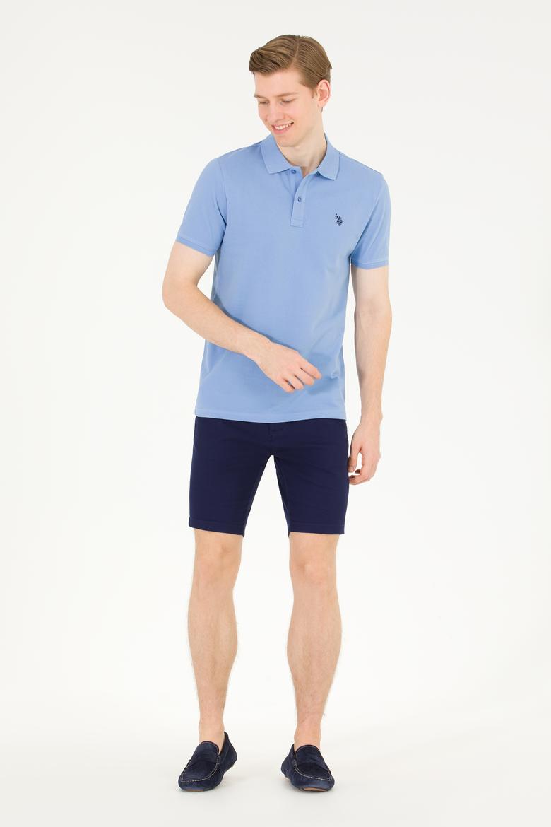 Erkek Koyu Mavi Basic Polo Yaka Tişört - 50262933275