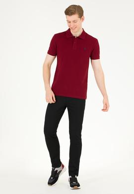 Erkek Plum Basic Polo Yaka Tişört - 50262933520
