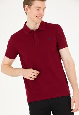Erkek Plum Basic Polo Yaka Tişört - 50262933520