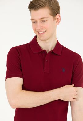 Erkek Plum Basic Polo Yaka Tişört - 50262933520