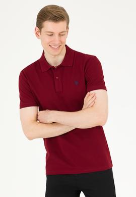 Erkek Plum Basic Polo Yaka Tişört - 50262933520