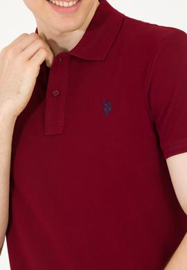 Erkek Plum Basic Polo Yaka Tişört - 50262933520