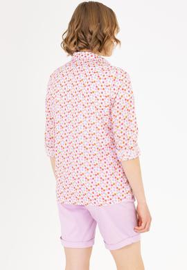Kadın Somon Uzun Kollu Gömlek - 50267466012
