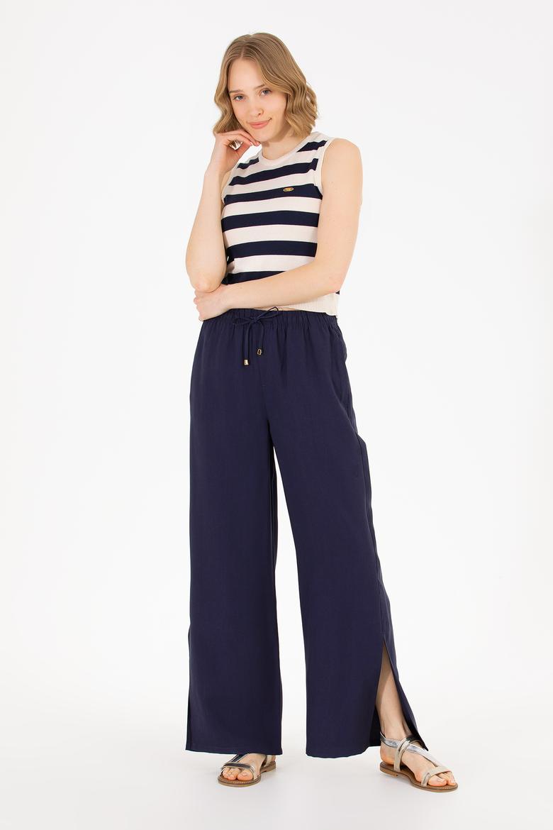 Kadın Lacivert Bisiklet Yaka Kazak - 50264623003