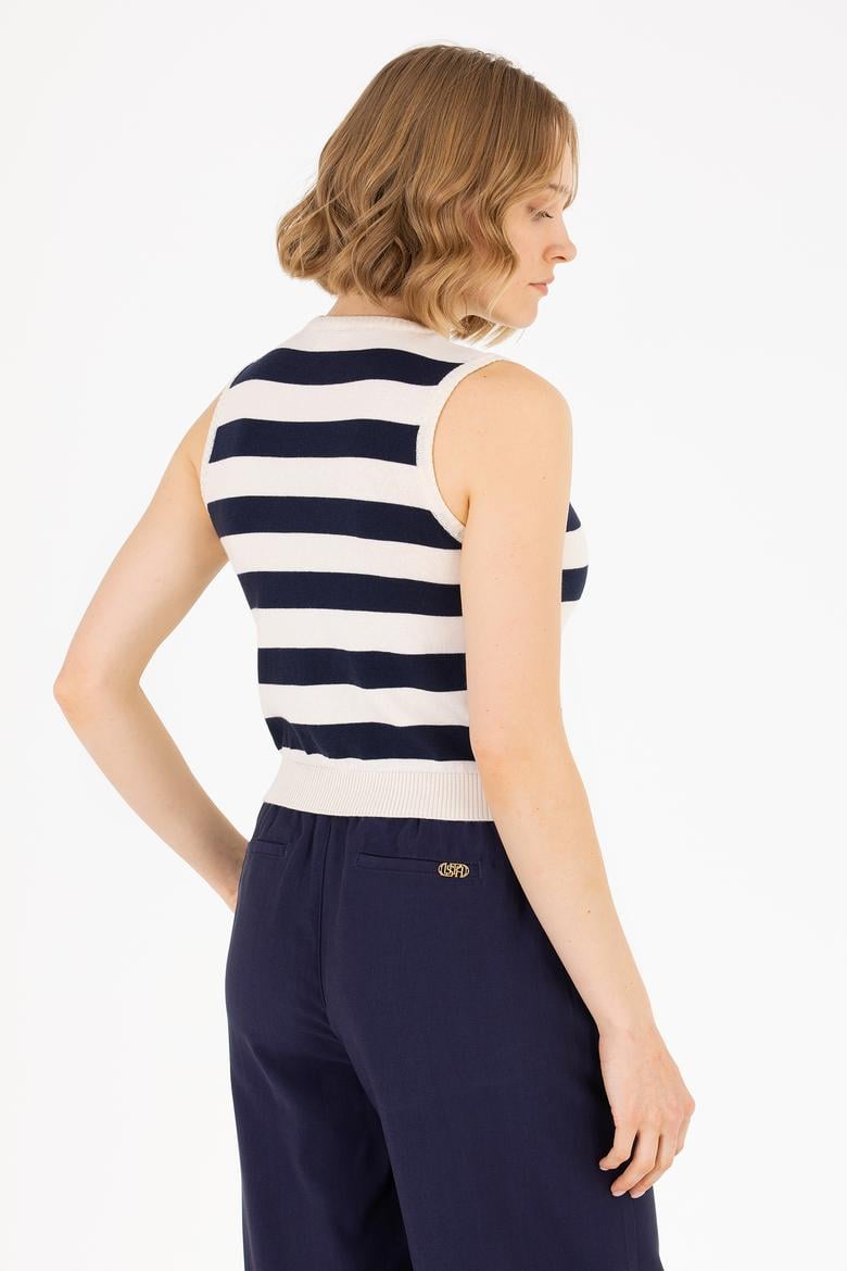 Kadın Lacivert Bisiklet Yaka Kazak - 50264623003