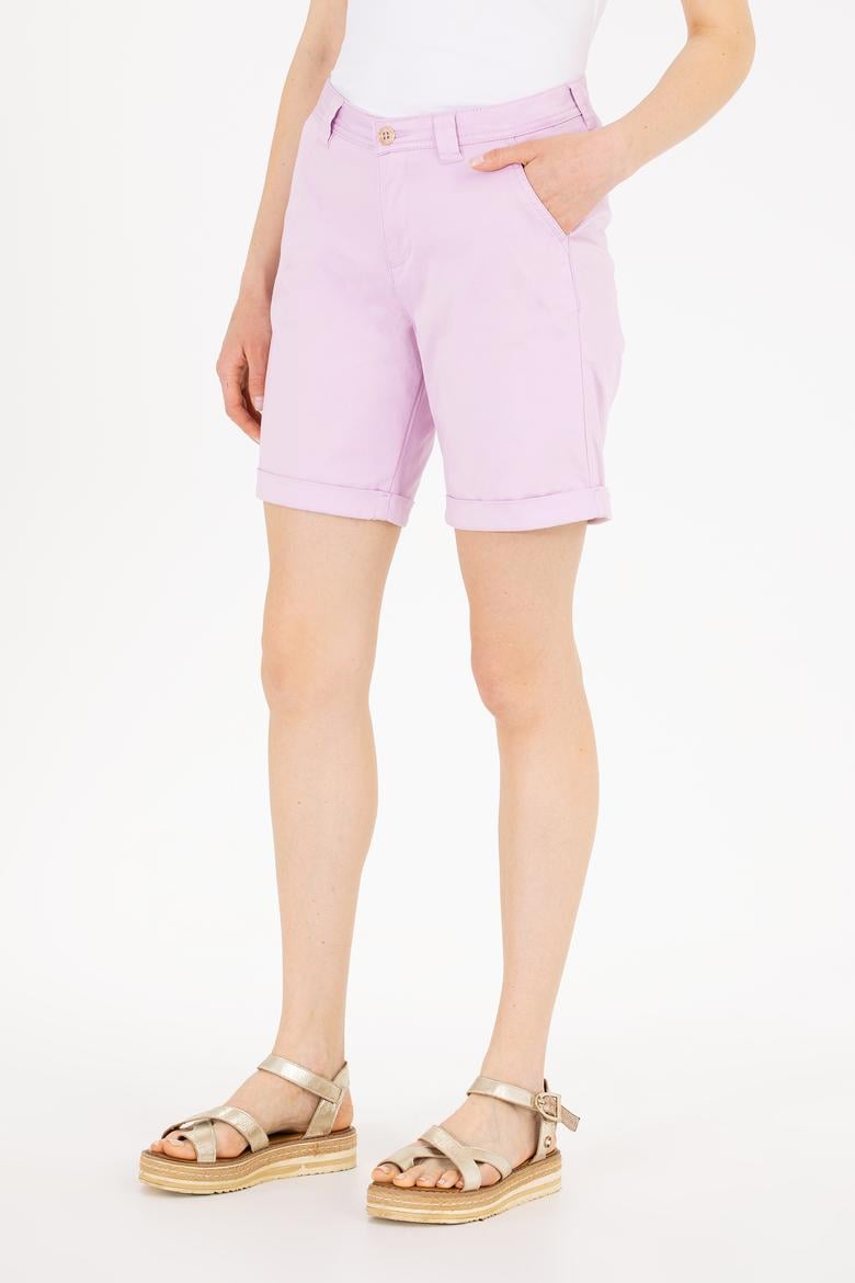 Kadın Manolya Dokuma Şort - 50263220056