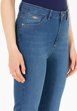 Kadın Mavi Skinny High Waist Fit Jean Pantolon - 50263768024