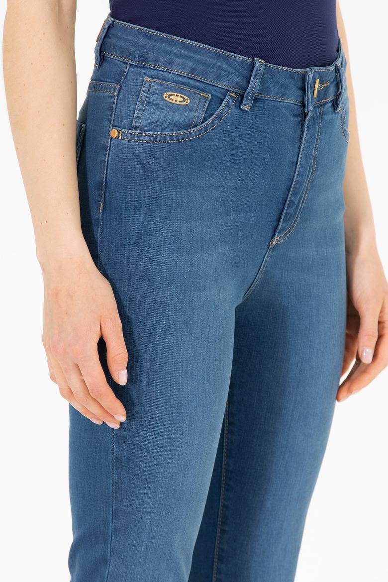 Kadın Mavi Skinny High Waist Fit Jean Pantolon - 50263768024