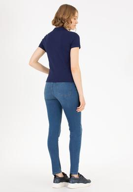 Kadın Mavi Skinny High Waist Fit Jean Pantolon - 50263768024