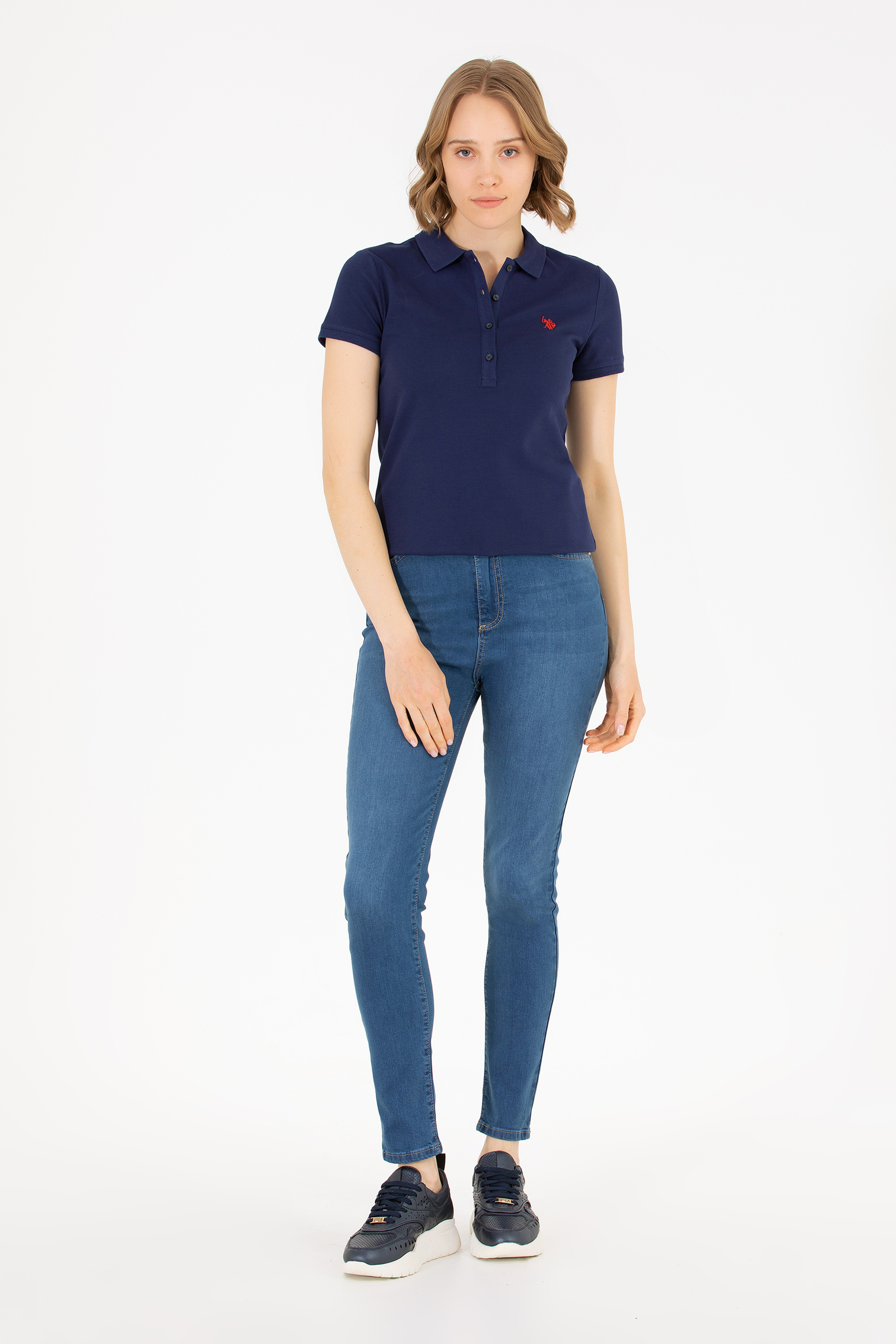 Kadın Mavi Skinny High Waist Fit Jean Pantolon