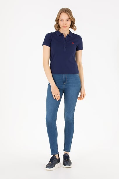 Kadın Mavi Skinny High Waist Fit Jean Pantolon