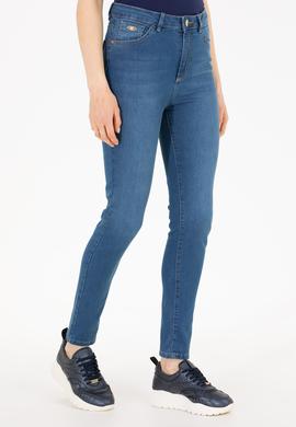 Kadın Mavi Skinny High Waist Fit Jean Pantolon - 50263768024