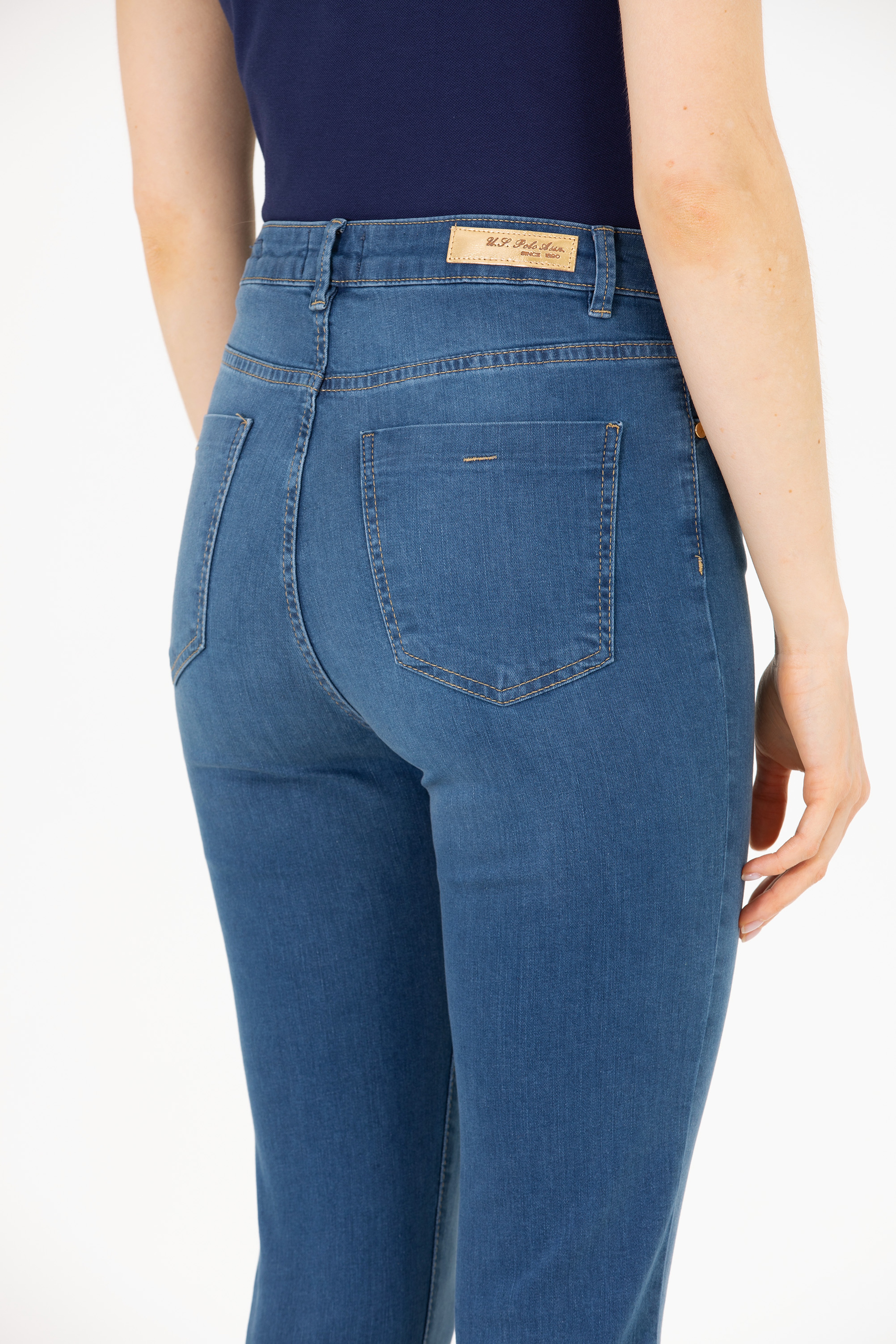 Kadın Mavi Skinny High Waist Fit Jean Pantolon
