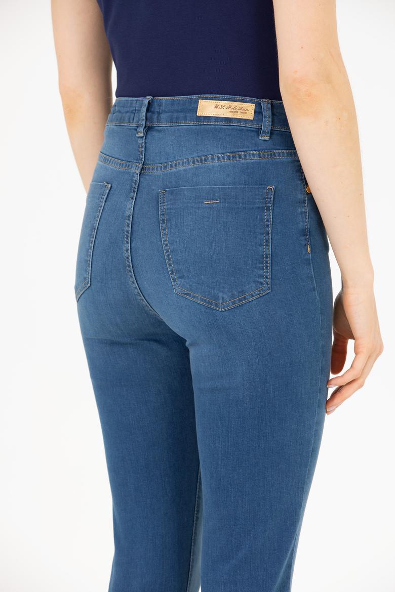 Kadın Mavi Skinny High Waist Fit Jean Pantolon - 50263768024