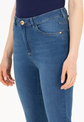 Kadın Mavi Skinny High Waist Fit Jean Pantolon - 50263768024