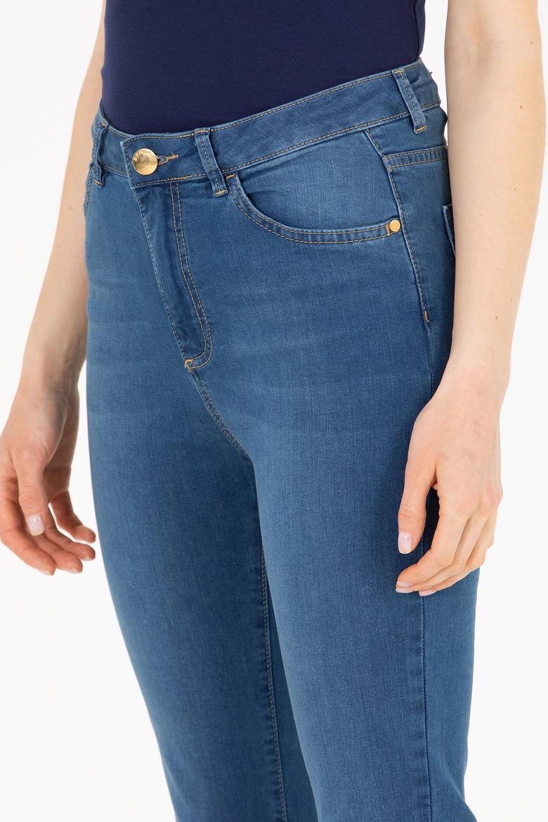 Kadın Mavi Skinny High Waist Fit Jean Pantolon - 50263768024
