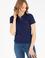 Kadın Lacivert Basic Polo Yaka Tişört
