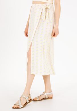 Kadın Ekru Dokuma Etek - 50263210012