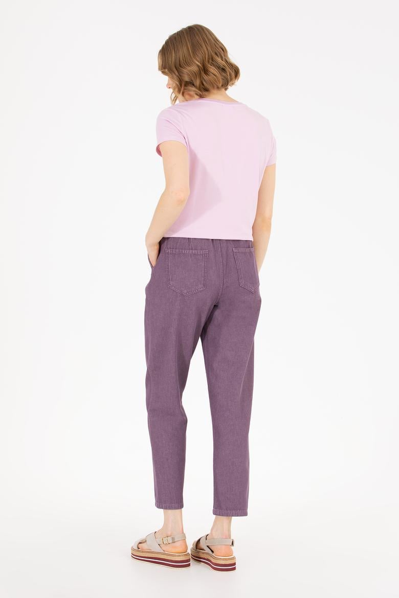 Kadın Mor Jean Pantolon - 50263797015