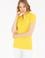 Kadın Sarı Basic Polo Yaka Tişört