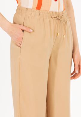 Kadın Camel Loose Relax Fit Pantolon - 50263197014