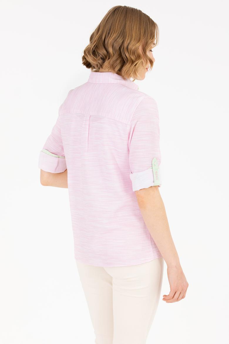 Kadın Manolya Uzun Kollu Gömlek - 50264110011