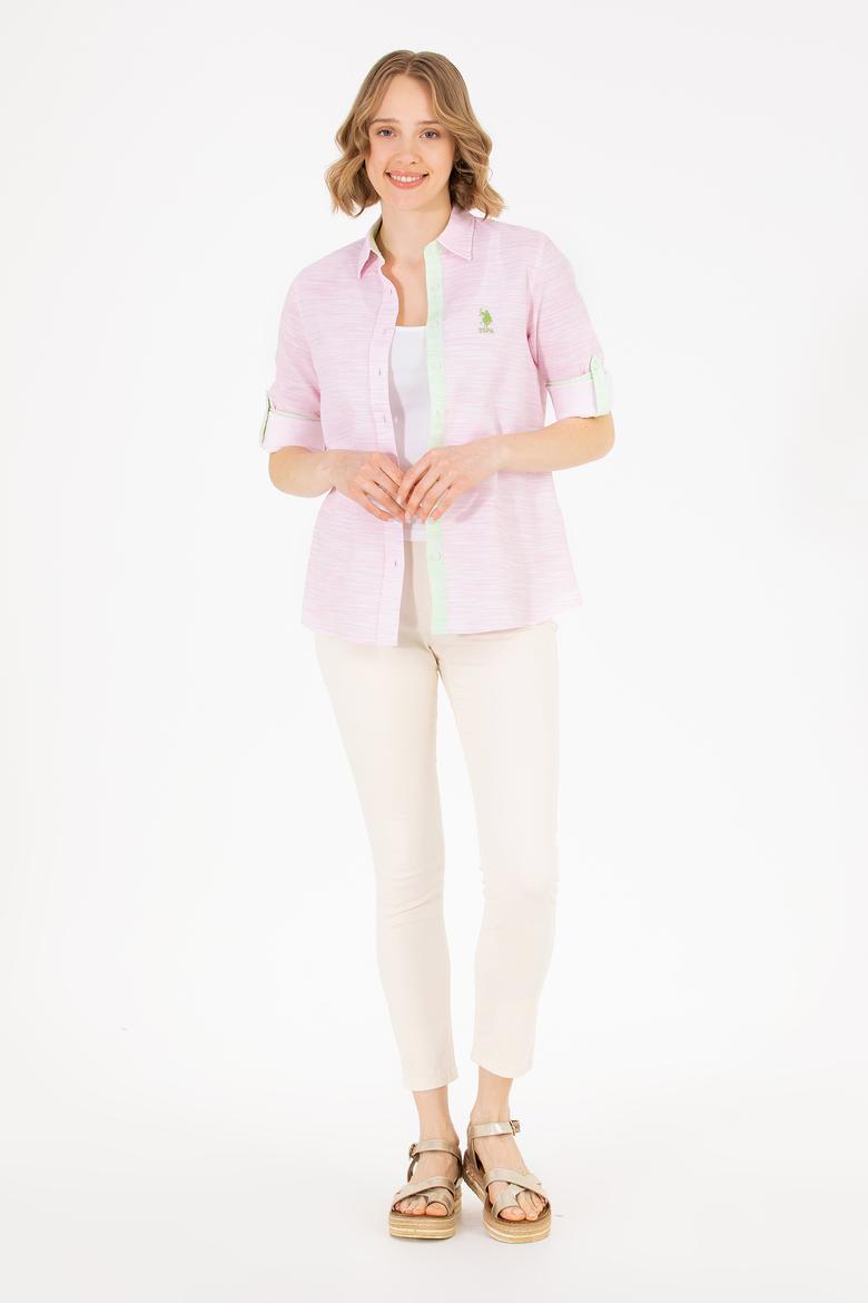 Kadın Manolya Uzun Kollu Gömlek - 50264110011