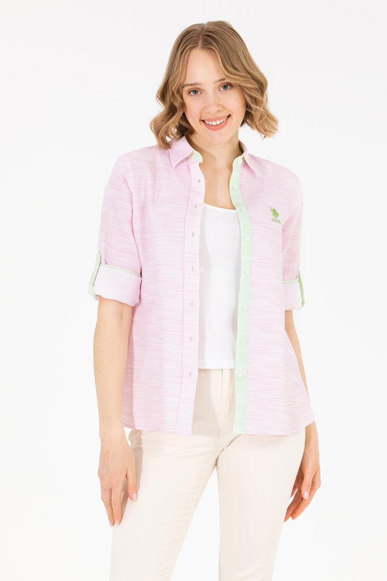 Kadın Manolya Uzun Kollu Gömlek - 50264110011