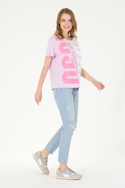 Kadın Açık Mavi Boy Friend Fit Jean Pantolon
