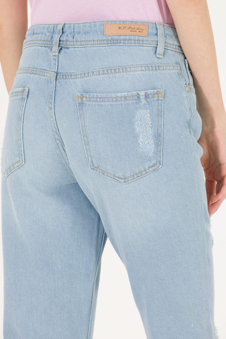 Kadın Açık Mavi Boy Friend Fit Jean Pantolon - 50263808003