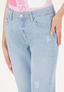 Kadın Açık Mavi Boy Friend Fit Jean Pantolon - 50263808003