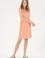Kadın Pudra Mini Boy Dokuma Elbise