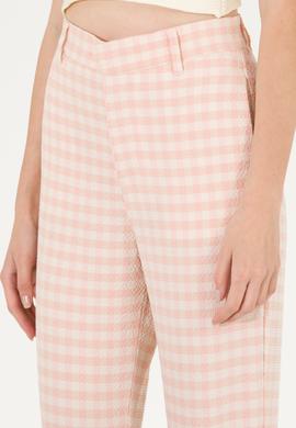 Kadın Pudra Carrot High Waist Fit Pantolon - 50263205003