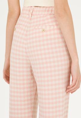 Kadın Pudra Carrot High Waist Fit Pantolon - 50263205003