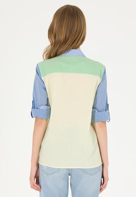 Kadın Neon Sarı Uzun Kollu Gömlek - 50264059003