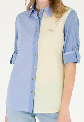 Kadın Neon Sarı Uzun Kollu Gömlek - 50264059003