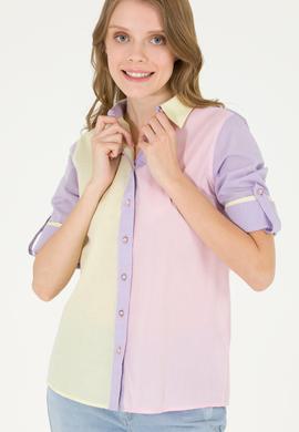 Kadın Manolya Uzun Kollu Gömlek - 50264059011