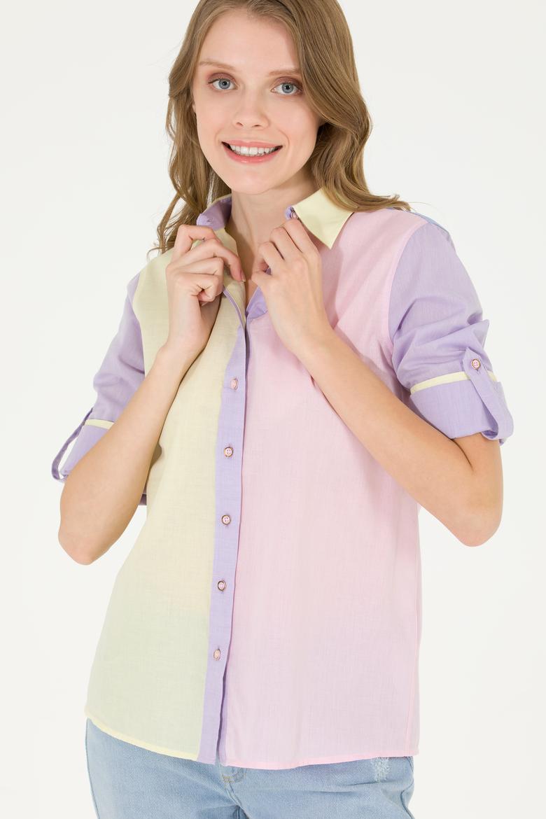 Kadın Manolya Uzun Kollu Gömlek - 50264059011